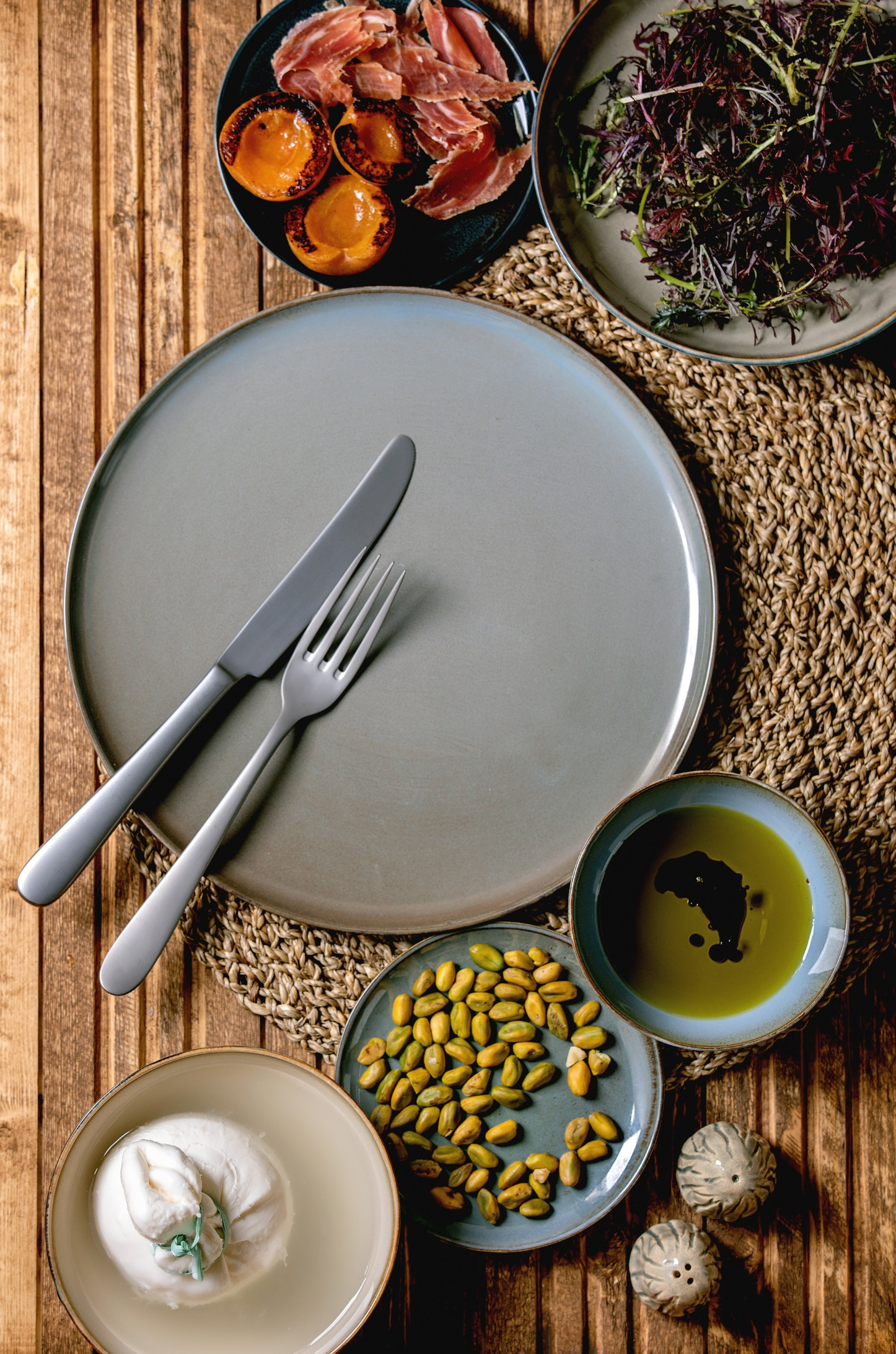 assortment of small tasting plates